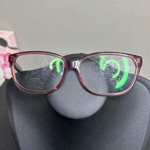 Coach Prescription *SCRATCHED* Stylish Red Glasses Frame